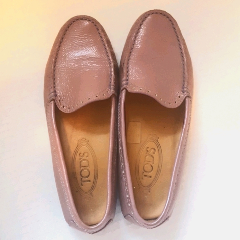 Tods Purple Leather Shoes